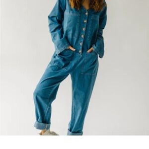 Piper and Scoot Denim Jumpsuit